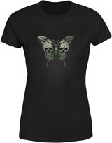 Koszulka damska motyl o skrzydłach w kształcie czaszek T-shirt damski