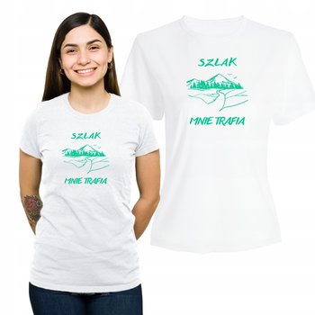 Koszulka Damska Nadruk  T-shirt Prezent Szlak Mnie Trafia XXL - Plexido