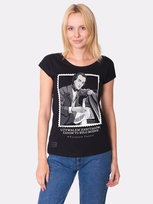 Koszulka damska, Nadwyraz.com, FRYDERYK CHOPIN / UŻYWAŁEM HASZTAGÓW, czarna, XS Nadwyraz.com