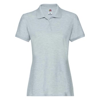 Koszulka damska Premium Polo Fruit of the Loom - Heather Grey XXL - FRUIT OF THE LOOM