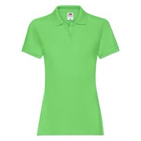Koszulka damska Premium Polo Fruit of the Loom - Limonkowy S FRUIT OF THE LOOM