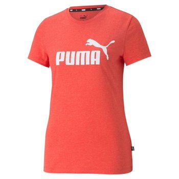 Koszulka damska Puma ESS Logo Heather Tee czerwona 586876 23 - Puma