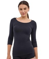 Koszulka damska rękaw 3/4 z wełną Brubeck COMFORT MERINO