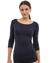 Koszulka damska rękaw 3/4 z wełną Brubeck COMFORT MERINO