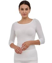 Koszulka damska rękaw 3/4 z wełną Brubeck COMFORT MERINO BRUBECK