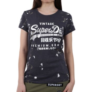 Koszulka damska Superdry Entry klasyczna t-shirt -S - Superdry