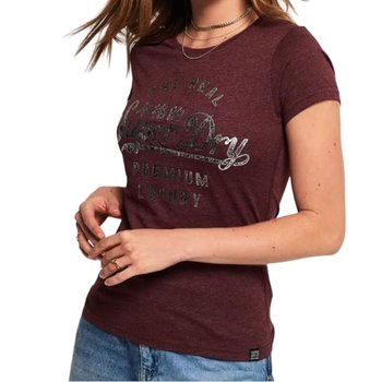 Koszulka damska Superdry Luxury Foil Entry t-shirt bawełna-XS - Superdry