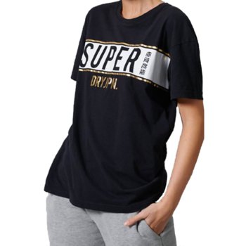 Koszulka damska Superdry Sdry Panel t-shirt bawełna-XS - Superdry