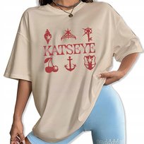Koszulka Damska T-shirt Migdałowy KATSEYE BAND Muzyka K-pop Prezent - M Wz Inna marka