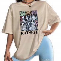 Koszulka Damska T-shirt Migdałowy KATSEYE CHAOS TOUR K-pop Prezent - M Wz Inna marka