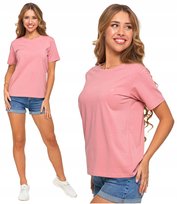 Koszulka Damska T-SHIRT PREMIUM Bawełniany Okrągły Dekolt MORAJ XL