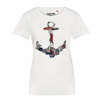 Koszulka damska T-shirt z nadrukiem kotwica Captain Mike® rozmiar XL - Captain Mike