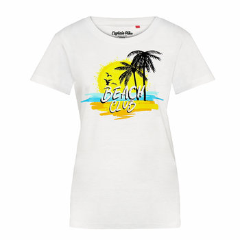 Koszulka damska T-shirt z nadrukiem plaża Captain Mike® rozmiar XXL - Captain Mike