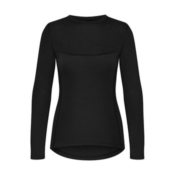 Koszulka damska termiczna MERINO WOOL, czarny, rozmiar XXL - Woolmed