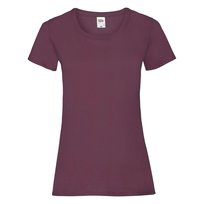 Koszulka damska Valueweight Fruit of the Loom - Burgund XL FRUIT OF THE LOOM