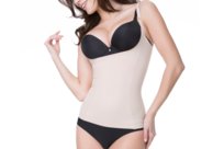 Koszulka Damska Wyszczuplająca Pod Biust Julimex 214 Beżowa  S