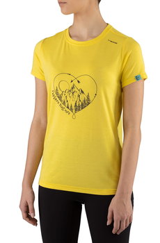 Koszulka Damska Z Bambusa Viking Lenta T-Shirt 6409 Żółto-Czarny - L - Viking