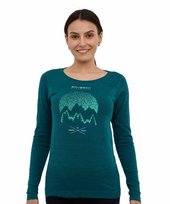 Koszulka damska z długim rękawem wełniana Brubeck OUTDOOR WOOL PRO BRUBECK