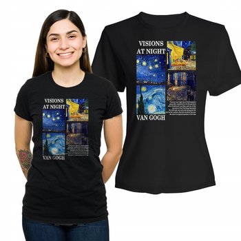 Koszulka Damska z Nadrukiem Bawełniany T-shirt na Prezent Van Gogh S - Plexido
