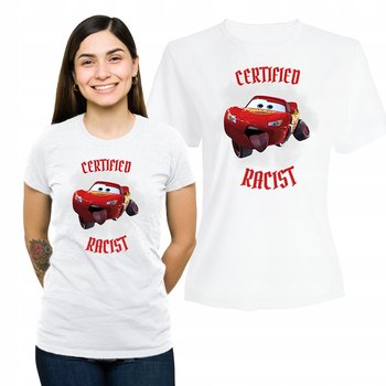 Koszulka Damska z Nadrukiem  T-shirt na Prezent Certified Racist XXL - Plexido