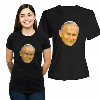 Koszulka Damska z Nadrukiem  T-shirt na Prezent Jan Paweł II XL - Plexido