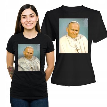 Koszulka Damska z Nadrukiem  T-shirt na Prezent Karol Wojtyła XXL - Plexido