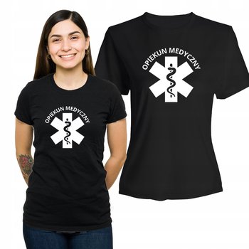 Koszulka Damska z Nadrukiem  T-shirt Prezent Opiekun Medyczny XL - Plexido