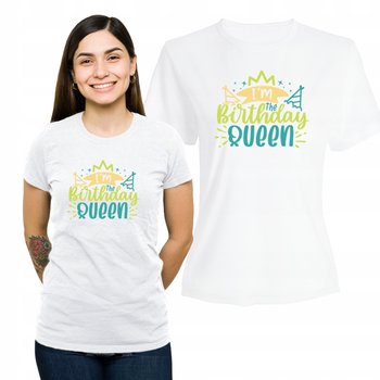 Koszulka Damska z Nadrukiem  T-shirt Prezent Urodziny Queen XL - Plexido