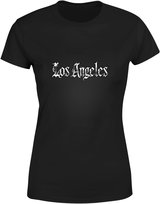 Koszulka damska z napisem Los Angeles w stylu gotyckim modna T-shirt damski