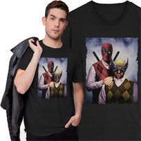 Koszulka Deadpool Wolverine Portret Film Premiera Marvel Logan Prezent Inna marka