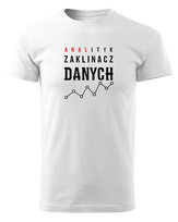 Koszulka dla Analityka Zaklinacz Danych Biały L