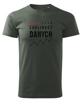 Koszulka dla Analityka Zaklinacz Danych Khaki XXL