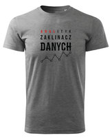 Koszulka dla Analityka Zaklinacz Danych Szary L