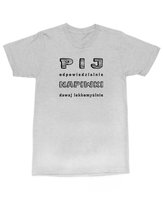 Koszulka dla Barmana Pij odpowiedzialnie Prezent Szara M