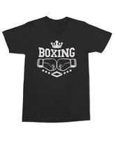 Koszulka dla Boksera BOXING Fightera Sport Trening MMA Ring Czarna M