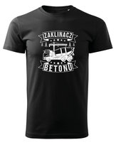 Koszulka dla Budowlańca Zaklinacz Betonu Czarny S