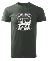 Koszulka dla Budowlańca - Zaklinacz Betonu Khaki M