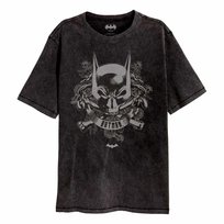 Koszulka Dla Dorosłych Batman Unisex Acid Wash (S (52-55 Cm) / Czarny)