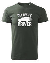 Koszulka dla Dostawcy Delivery Driver Kurier Khaki L