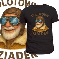 KOSZULKA DLA DZIADKA ODLOTOWY DZIADEK LOTNIK ŚMIESZNY NADRUK PREZENT S Szumila