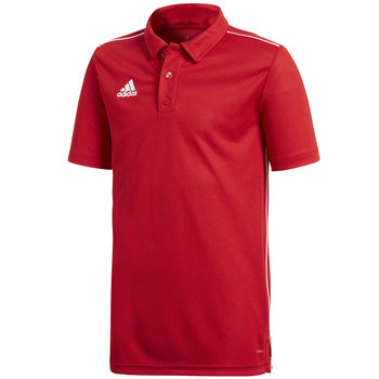 Koszulka dla dzieci adidas Core 18 Polo JUNIOR czerwona CV3681 - Adidas