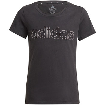 Koszulka dla dzieci adidas Essentials Logo Tee czarna GN4042 - Adidas