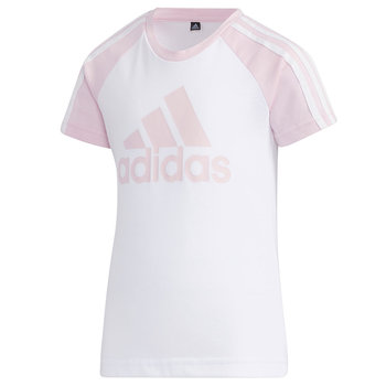 Koszulka dla dzieci adidas Lg St Bos Tee biało-różowa GP0430 - Adidas