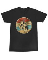 Koszulka dla fana boksu Rękawice Oldschool Duch walki Trening Czarna XL