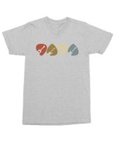 Koszulka dla Gitarzysty Kostki Gitarowe Gitara Muzyka Szara XL