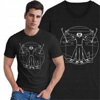 Koszulka dla Golfisty Leonardo Da Vinci Vitruvian Golf Sport