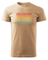 Koszulka dla Handlowca Salesman Sprzedawca Beżowy L