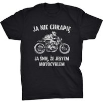 Koszulka Dla Motocyklisty Prezent Ja Nie Chrapię GILDAN
