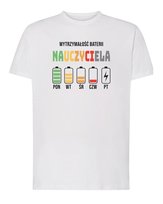 Koszulka dla Nauczyciela Energia Biała L