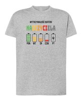 Koszulka dla Nauczyciela Energia Szara L